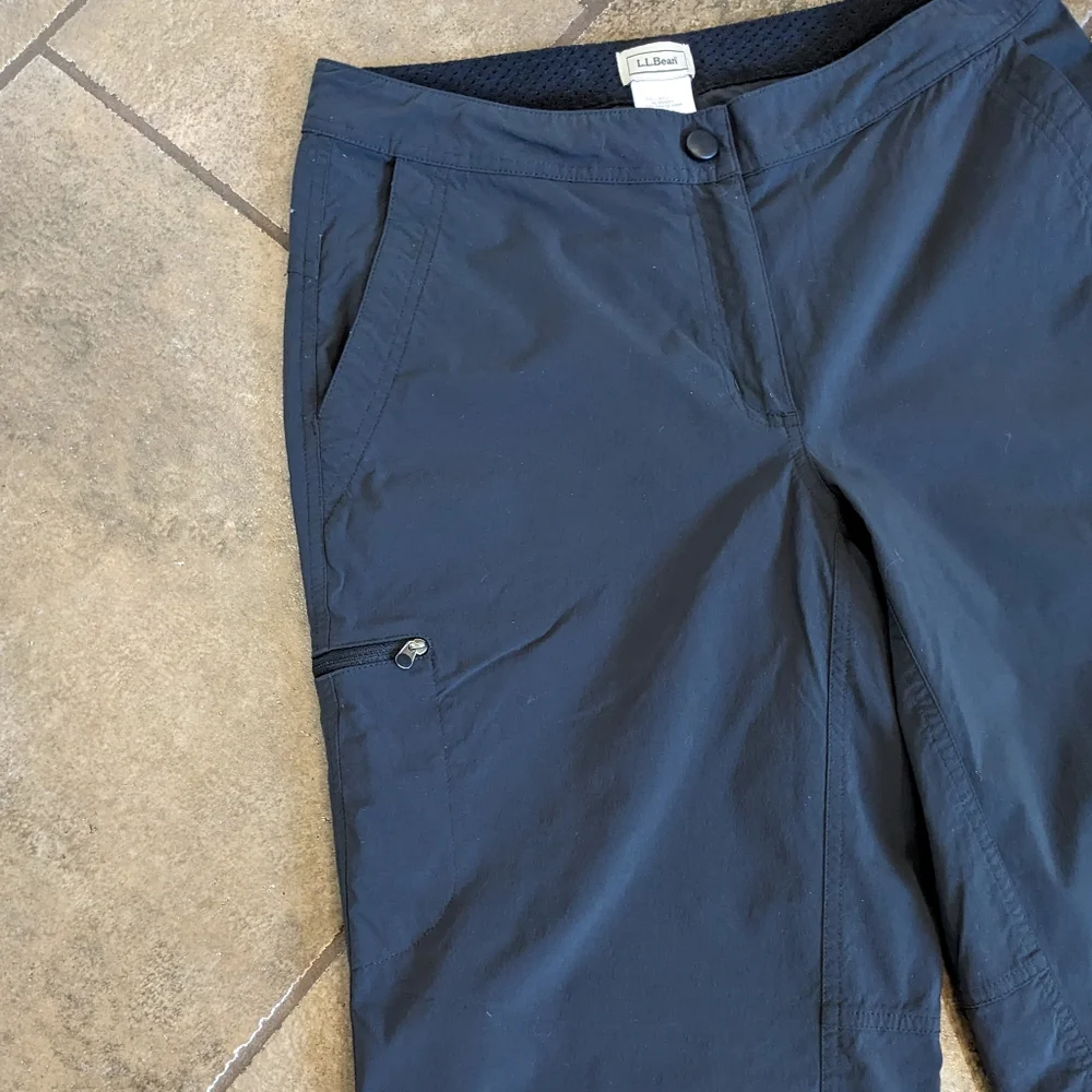 LL Bean Gorpcore Comfort Trail Pants Size 10 Dark Grey/Soft Black - Picture 8 of 14